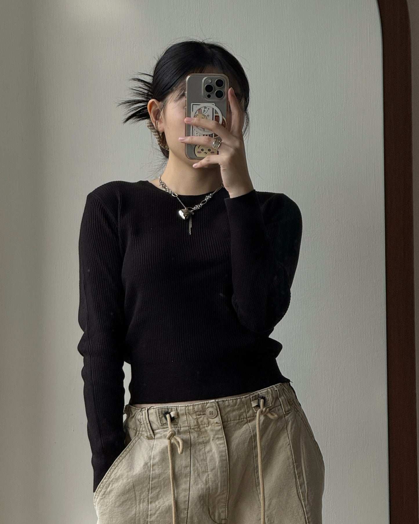 TP558 Ribbed Knit (Women) - Beige | Gray | Black