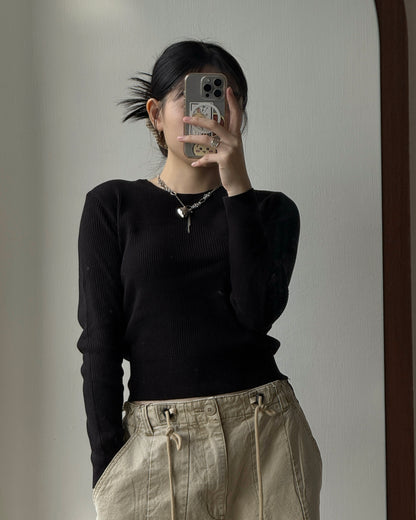 TP558 Ribbed Knit (Women) - Beige | Gray | Black