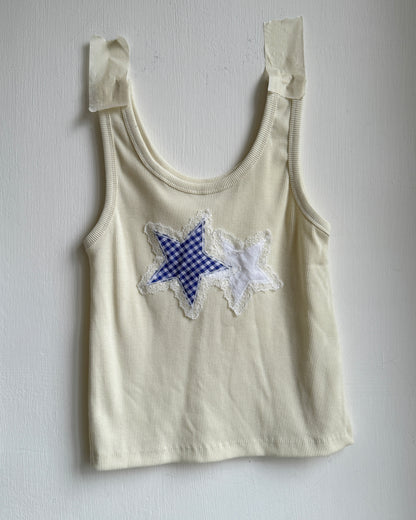 VT307 Star Ribbed Sleeveless - Gray | Butter