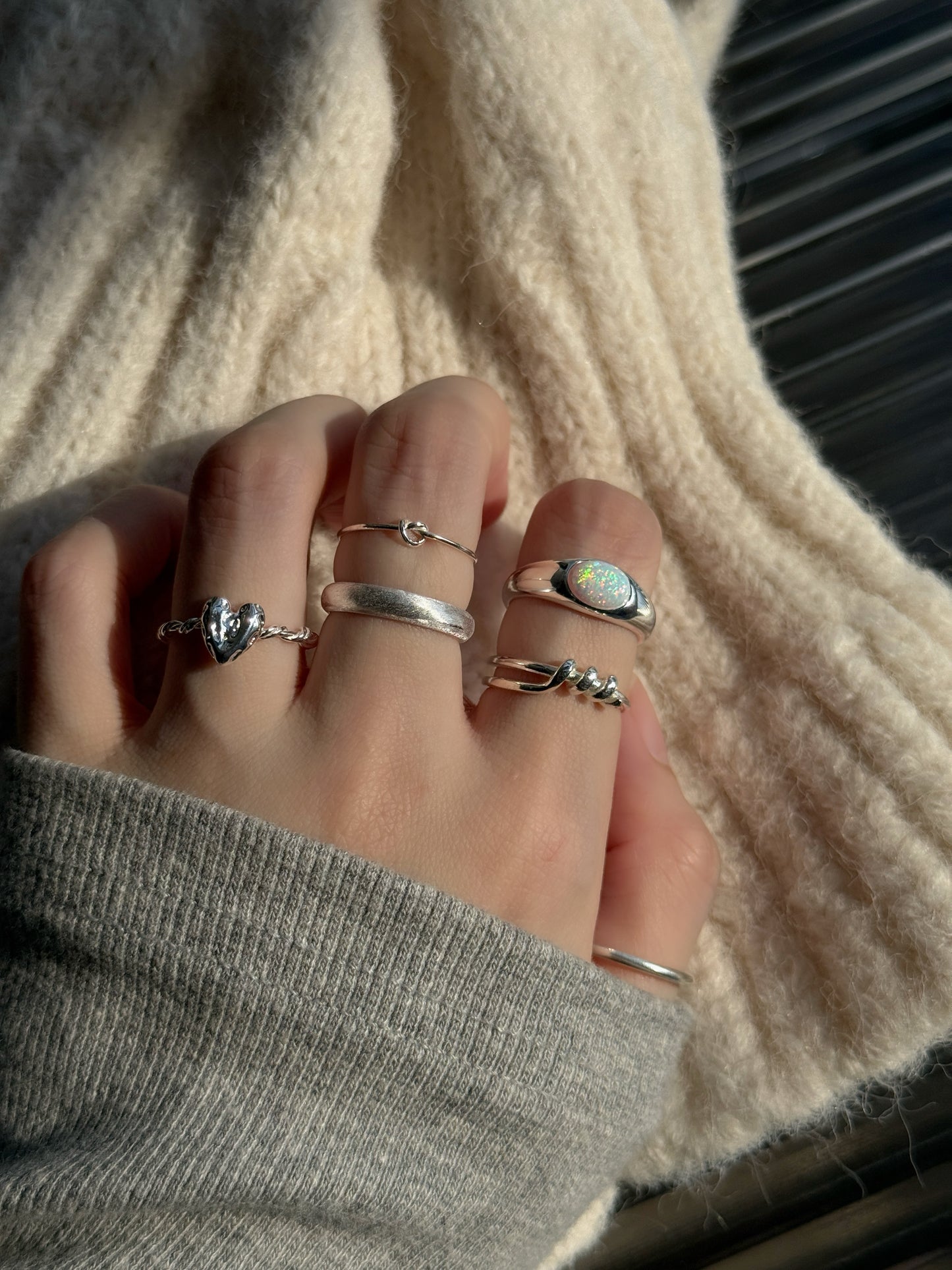 KA380 S925 Matte Ring