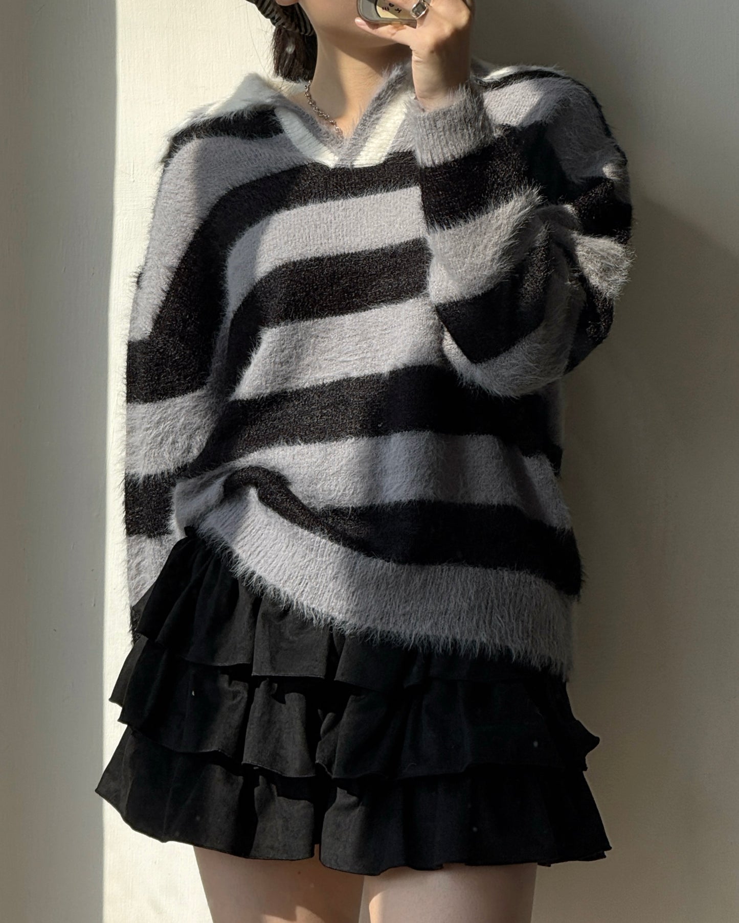 TP556 MoMo Striped Knit - Blue | Black