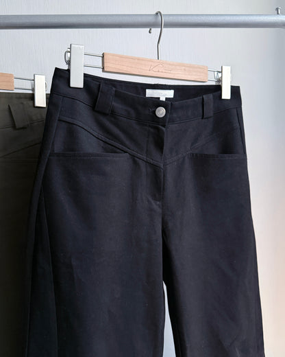 PT078 Flared Pants - Khaki | Black