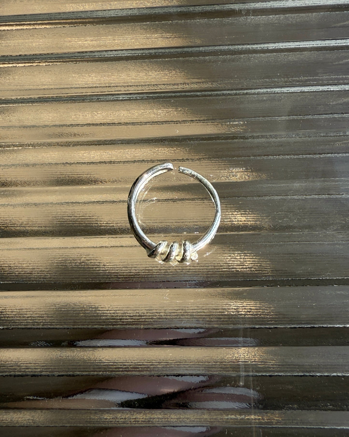 KA383 S925 Knot Ring