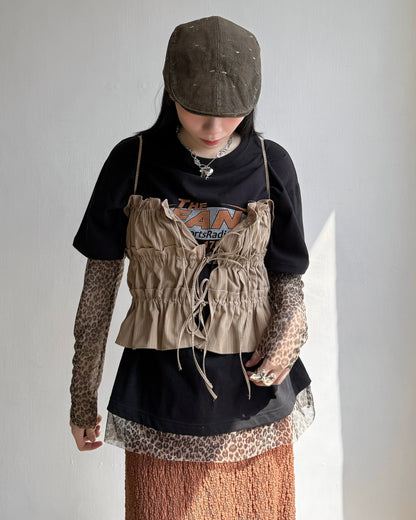 VT264 Eva Vest - Beige | Black