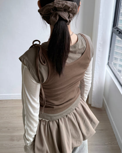 VT262 Must Have!!! Vest - Beige | Brown | Charcoal