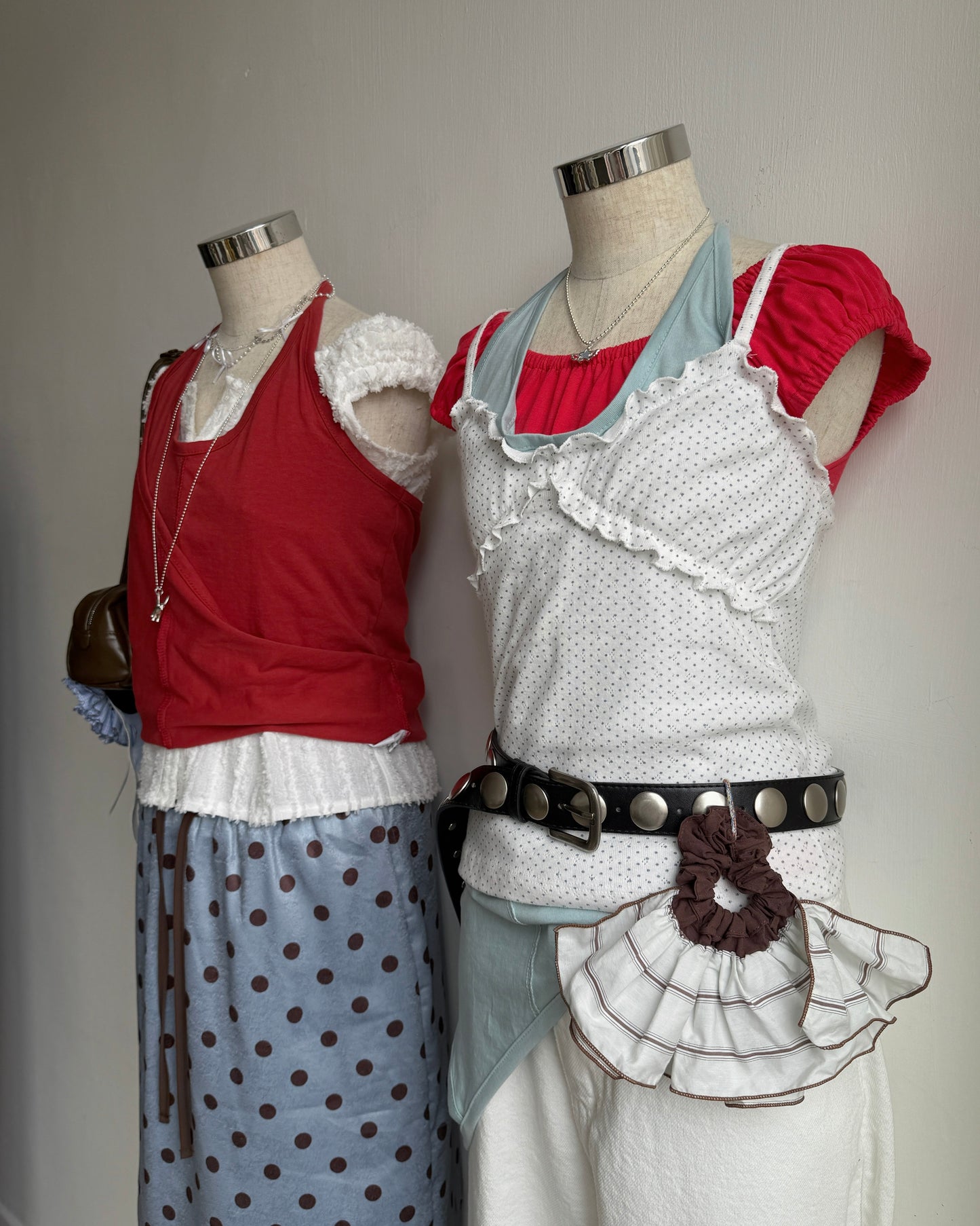 VT285 Flat Off Vest - White | Gray | Red