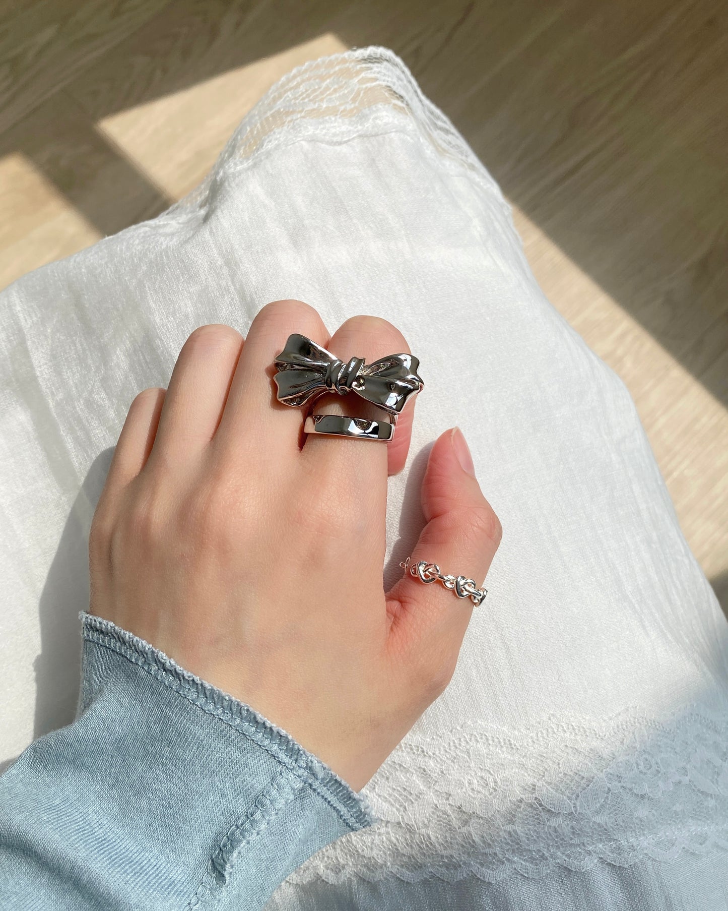 KA317 🎀 Big Ribbon Ring