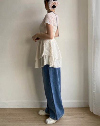 現貨 TP514 Lace Top - White | Black