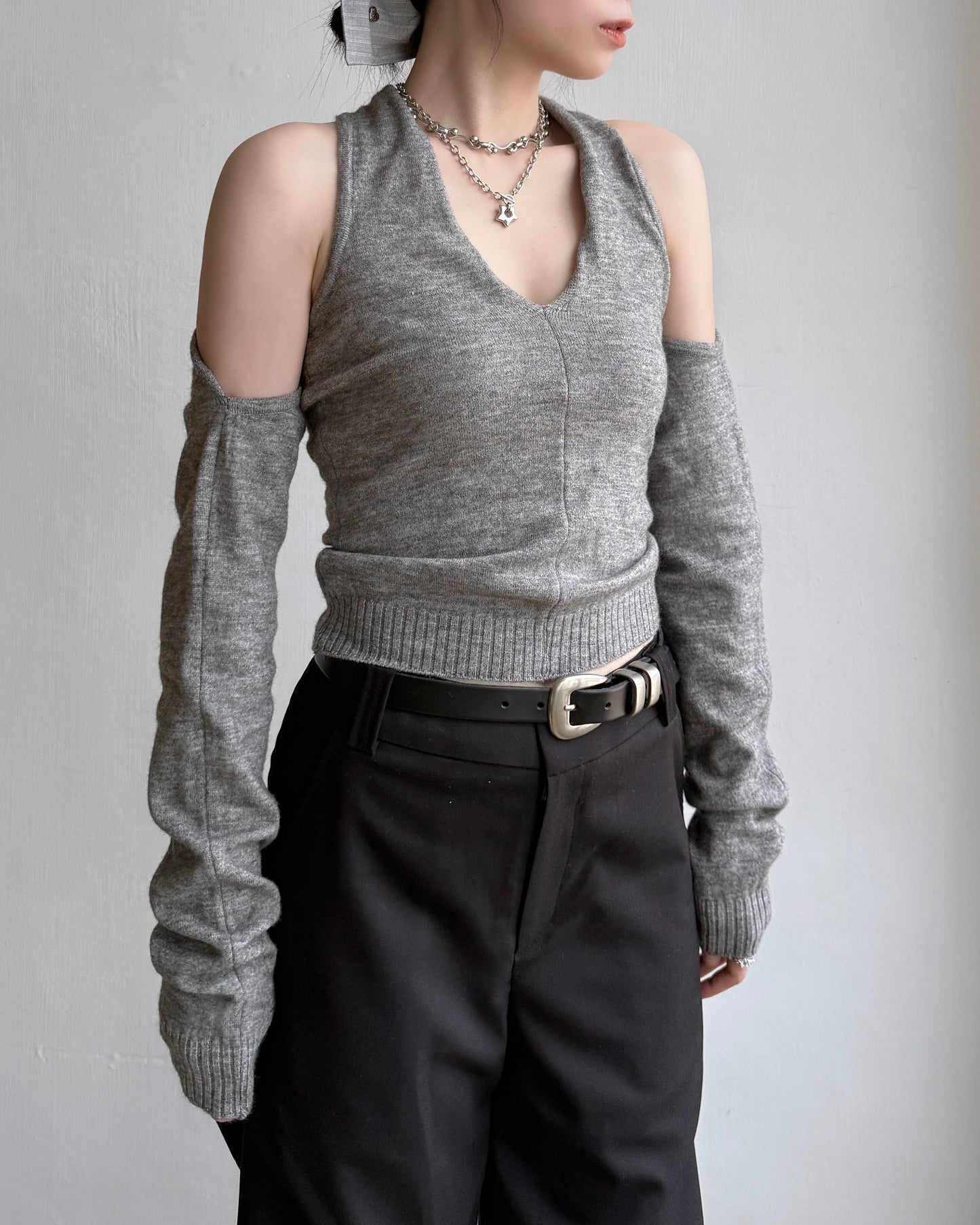 TP544 Dual Bolero Knit - Gray | Ivory | Black