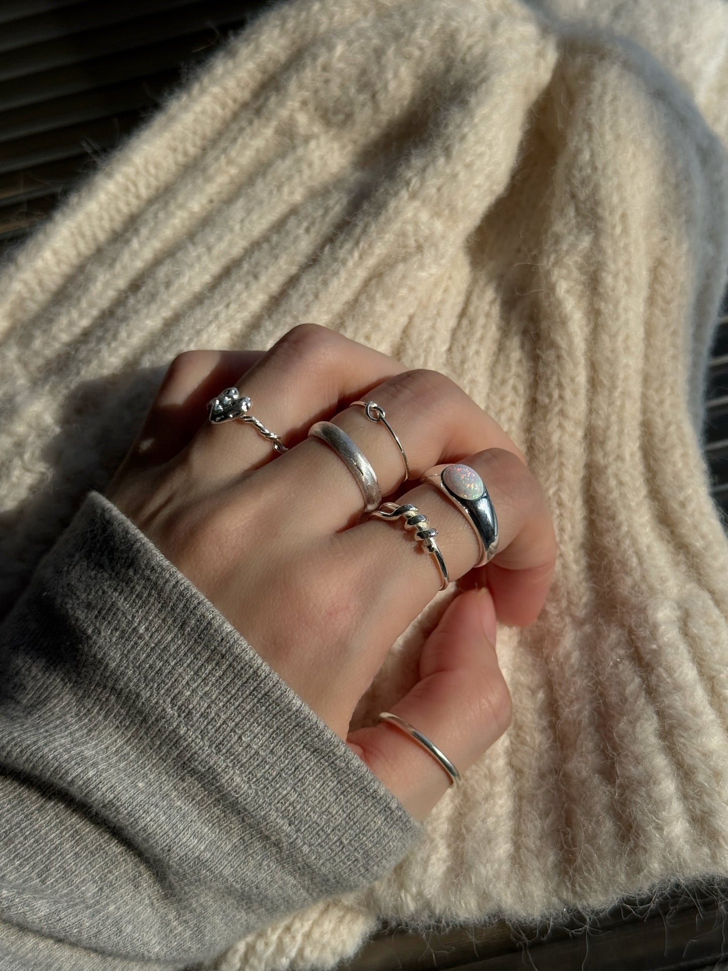 KA380 S925 Matte Ring