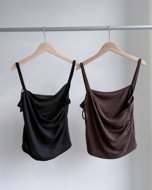 VT265 Asymmetric Vest - Brown | Dark Gray