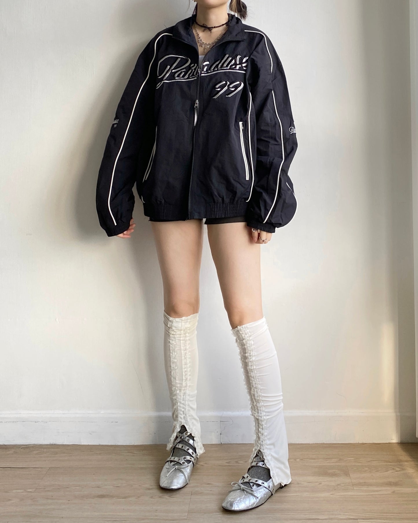 JK037 Oversize Unisex Jacket - Gray | Black
