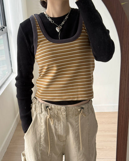 VT271 Caramel Vest - Brown | Blue | Beige