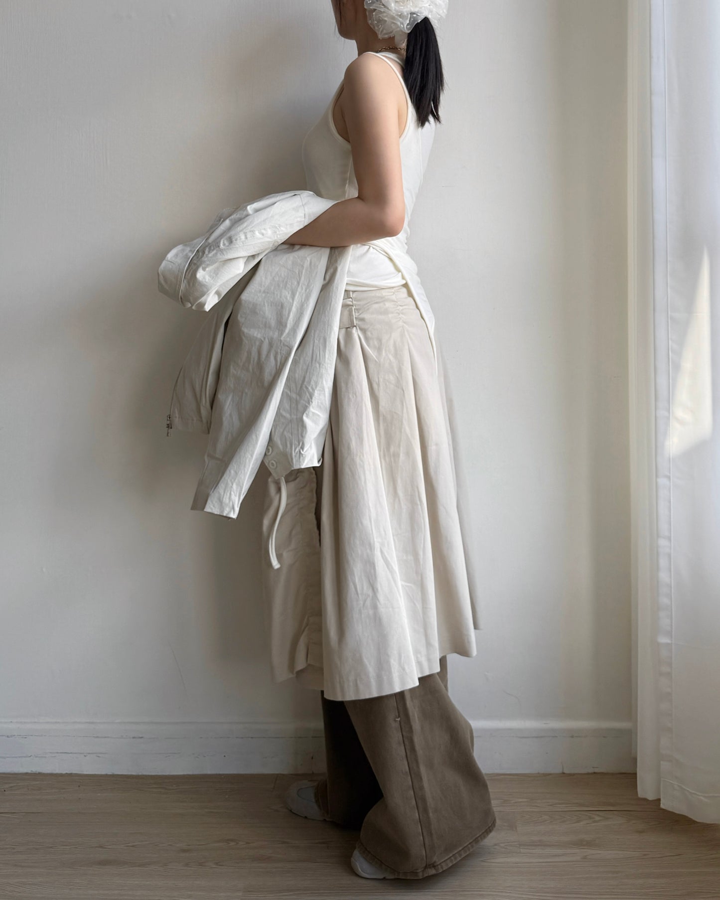 VT260 Layered Vest Set - White | Black | Pink