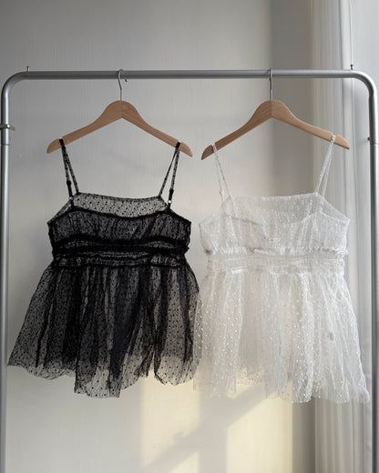 VT270 Lace Vest - Black