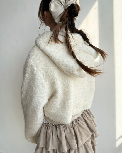 🐏 早鳥限定優惠 JK041 Eve Wool Jacket - Ivory | Black