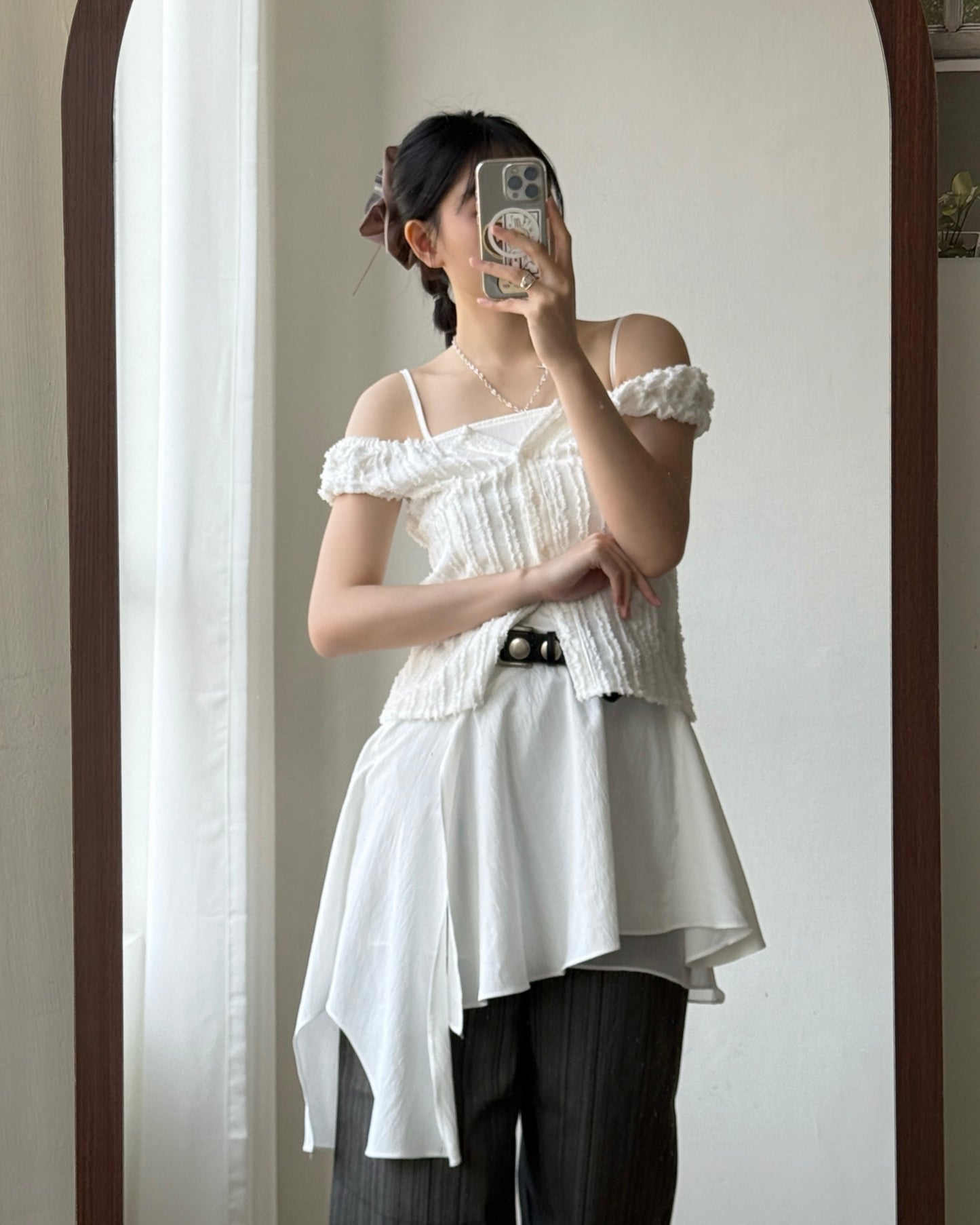 DS291 Chiffon OPS - Black | White