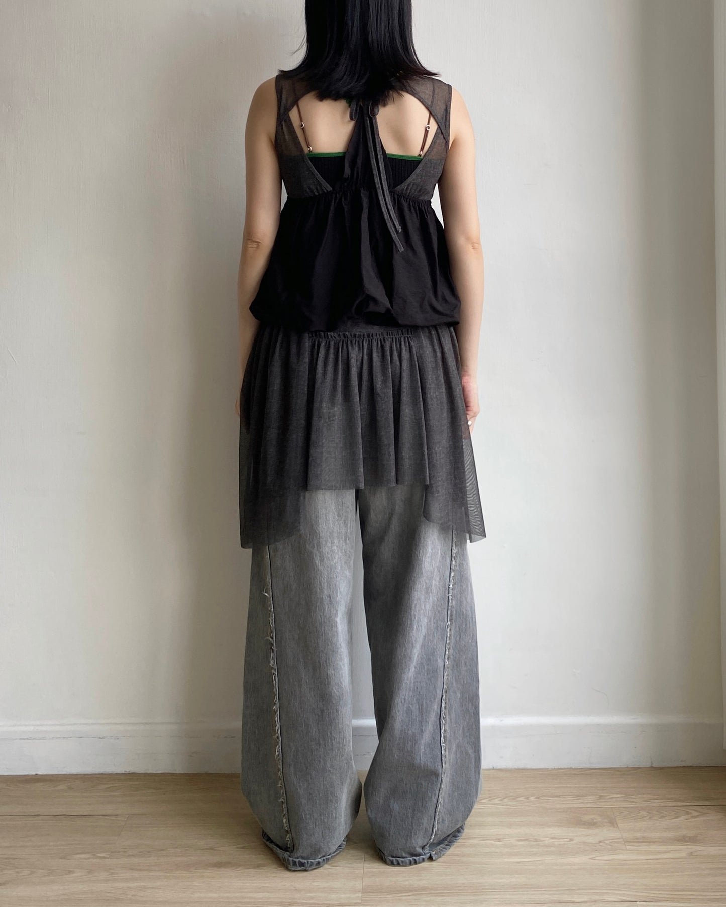 DS270 Sheer Ops - Black | Orange