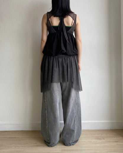 DS270 Sheer Ops - Black | Orange