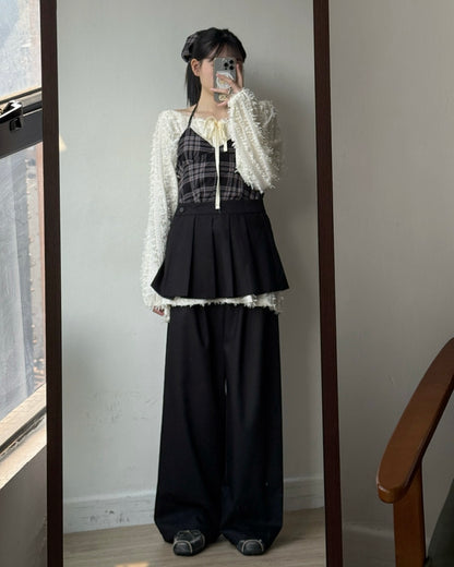 TP573 Crumbble Blouse - Khaki | Black | Ivory