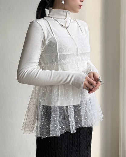 VT270 Lace Vest - Black