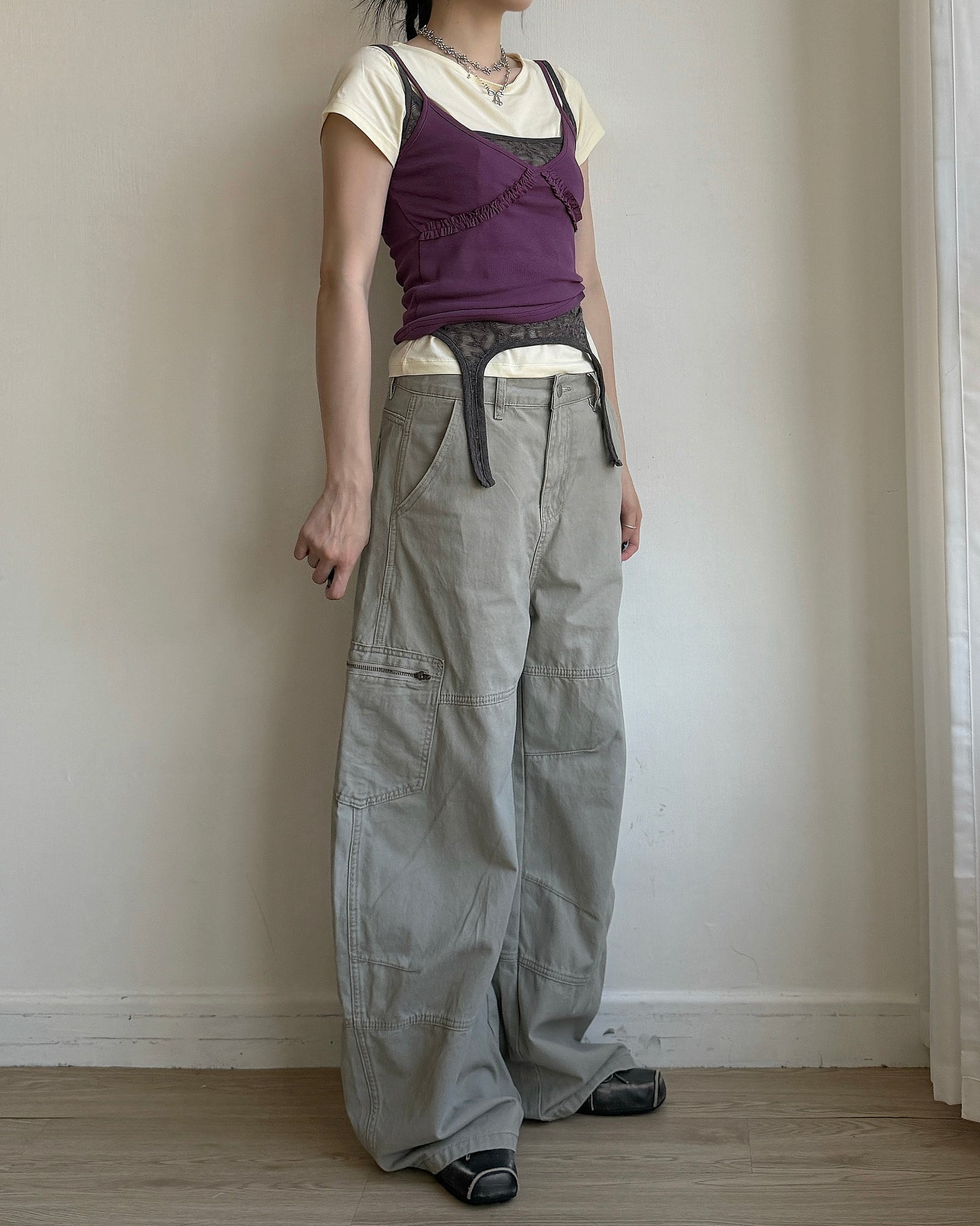 VT313 Frill Sleeveless - Gray | Blue | Purple | Black