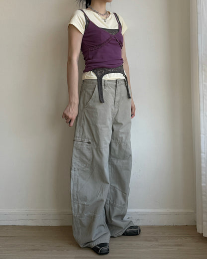 VT313 Frill Sleeveless - Gray | Blue | Purple | Black