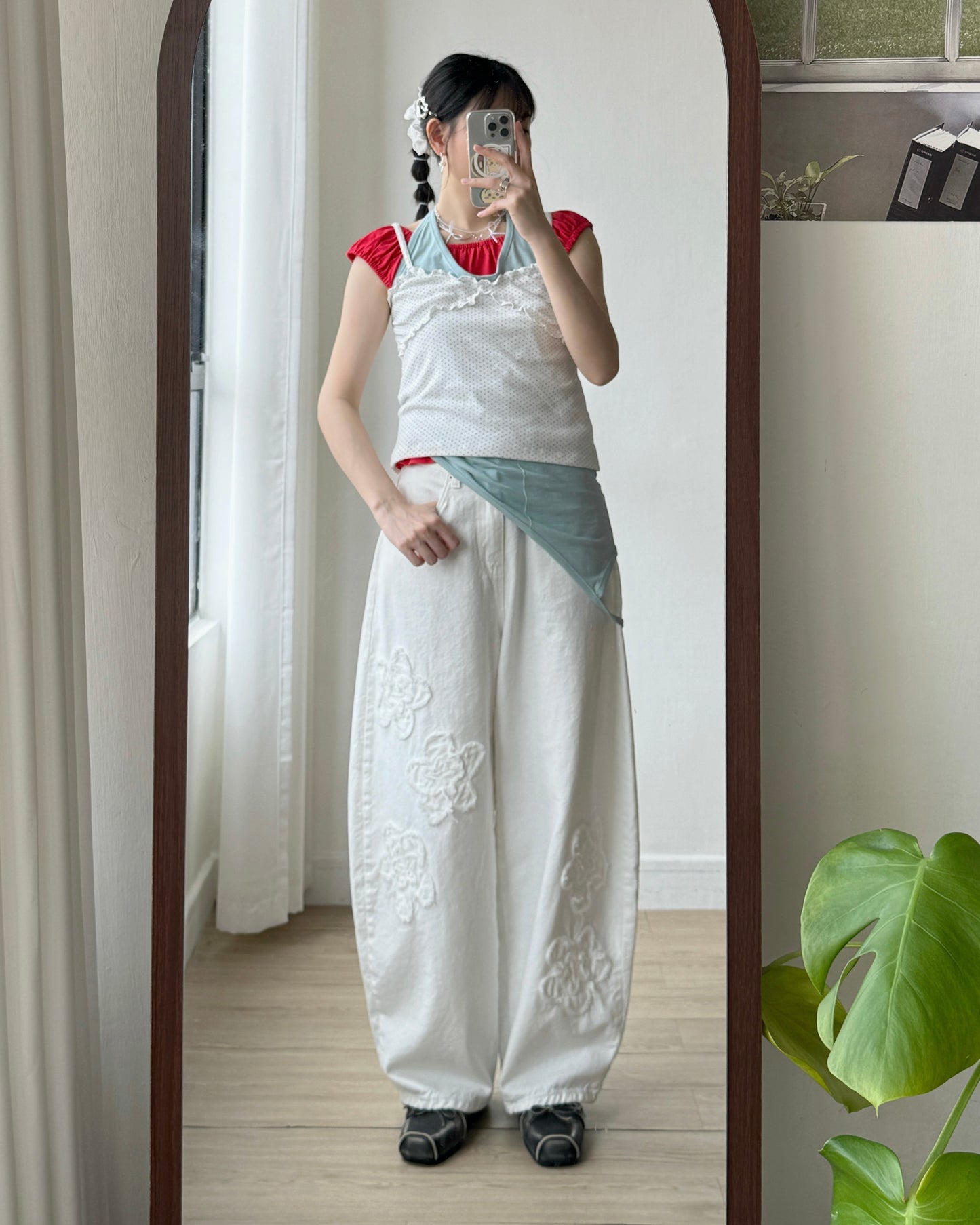 VT285 Flat Off Vest - White | Gray | Red