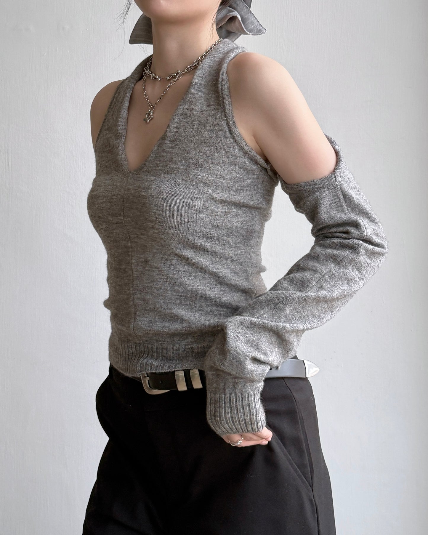 TP544 Dual Bolero Knit - Gray | Ivory | Black