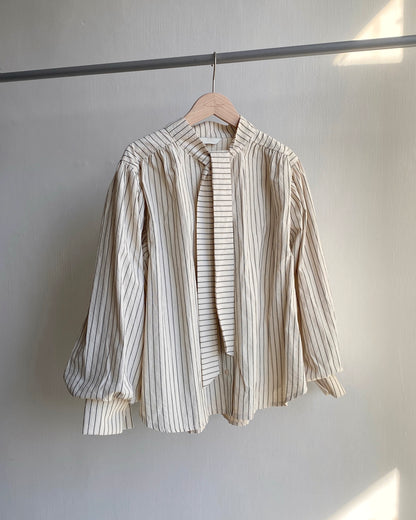 現貨 TP488 Balloon Sleeve Shirt - Ivory | Navy | Yellow