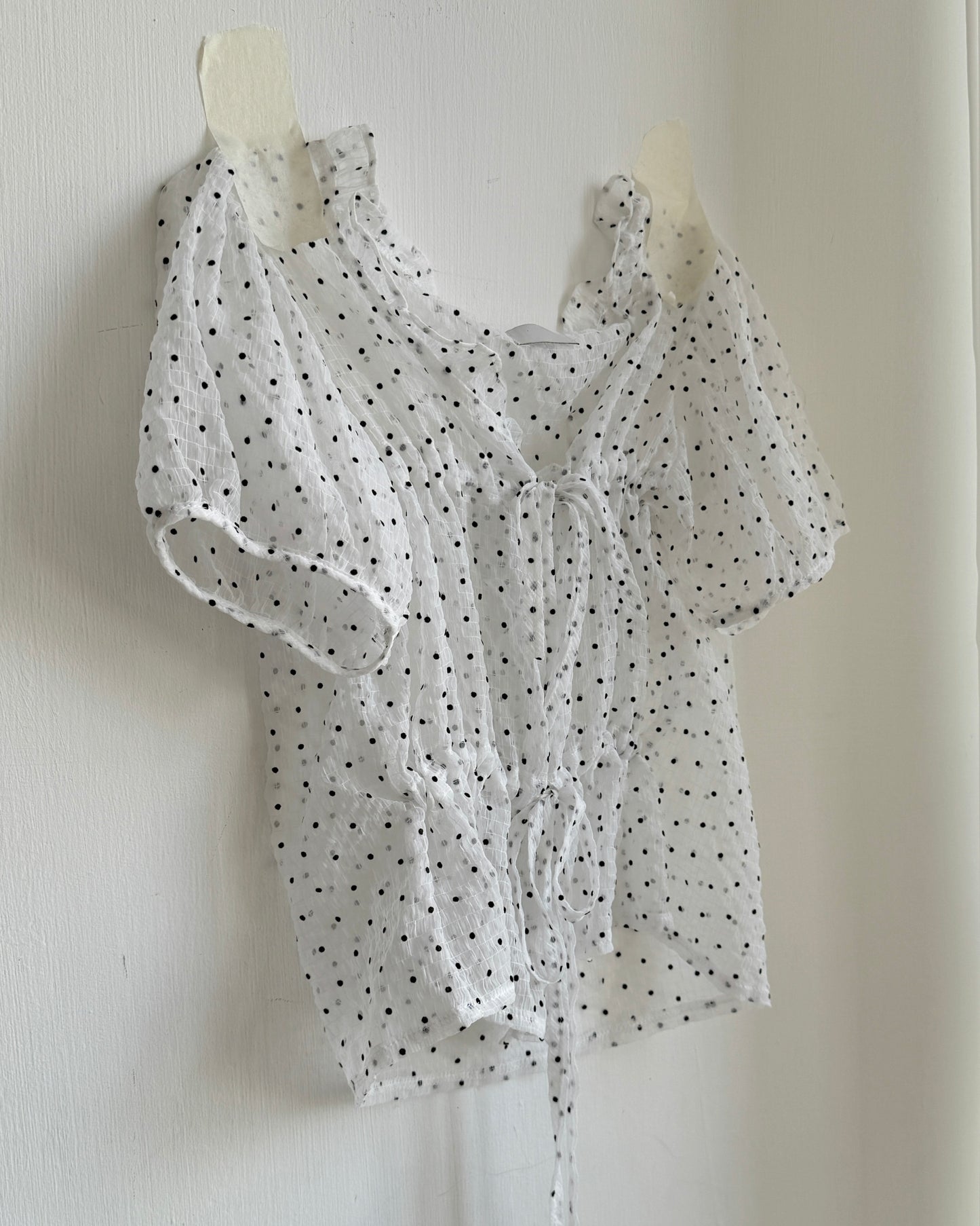 TP594 DotDot Blouse - White | Black