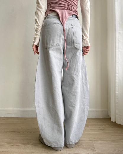 🩵牛仔褲限定優惠 JN061 Floral Jeans - Gray