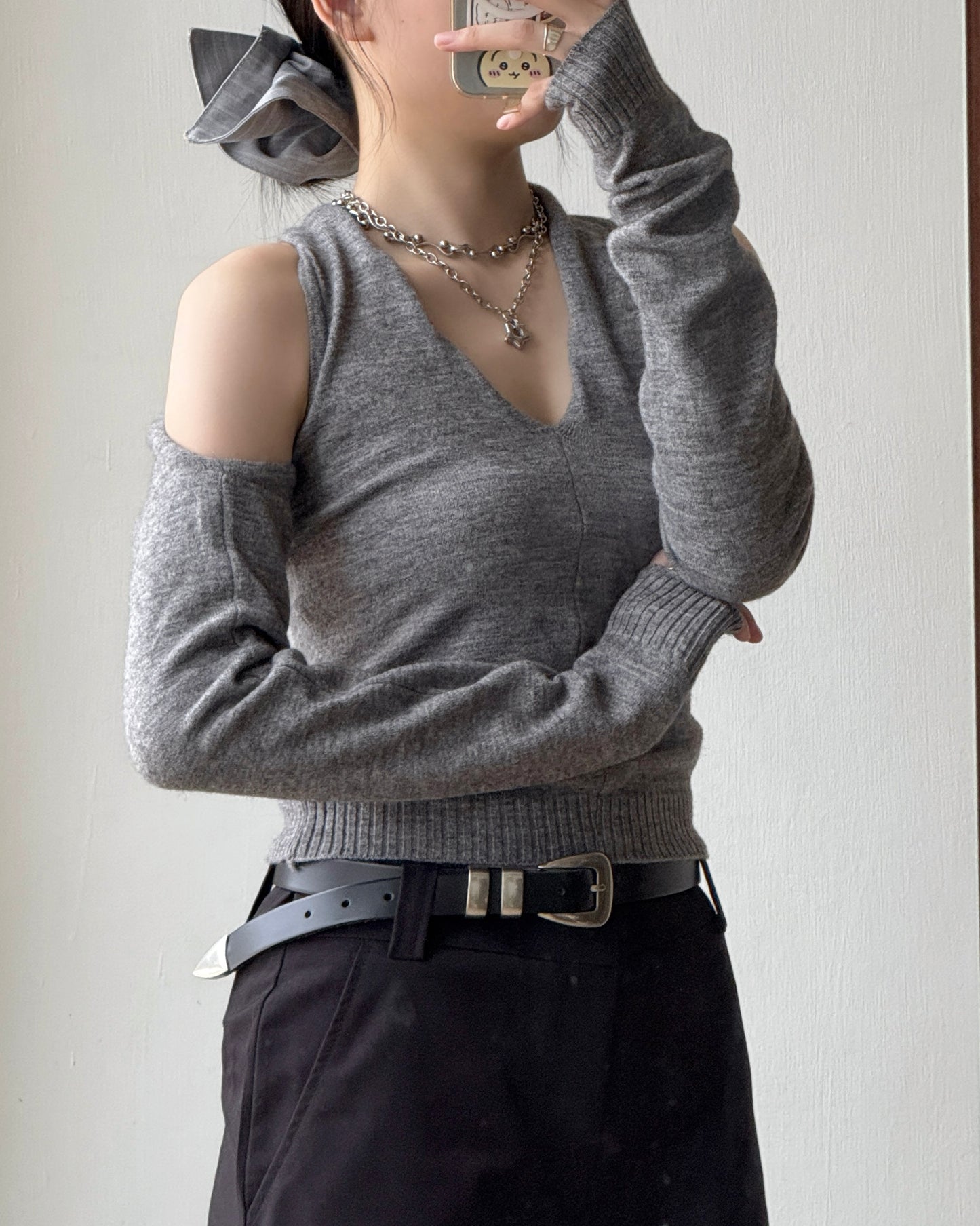 TP544 Dual Bolero Knit - Gray | Ivory | Black