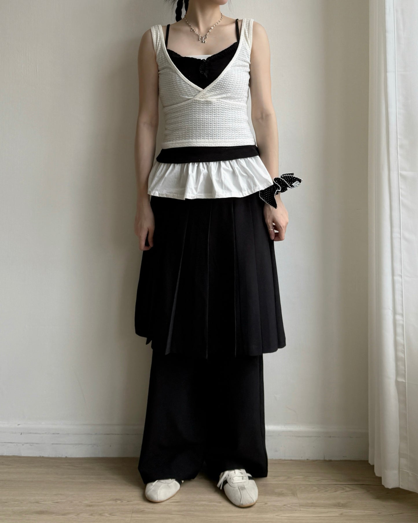 VT304 V-Neck Wrap Vest - Skyblue | Ivory | Black