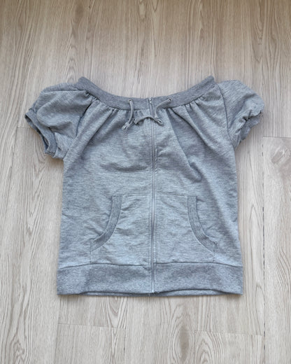 TP535 ZIP-UP Top - Gray