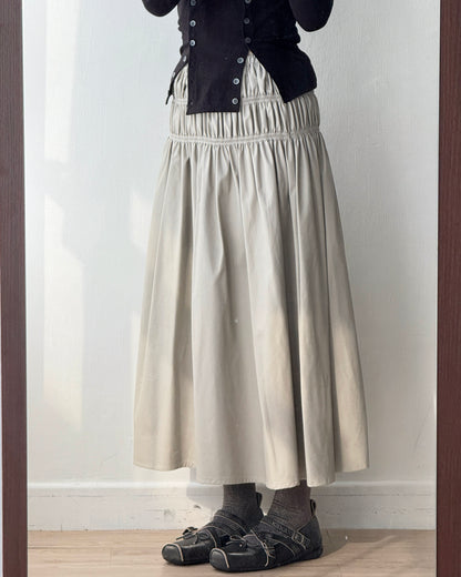 SK212 Maren Skirt - Beige | Charcoal