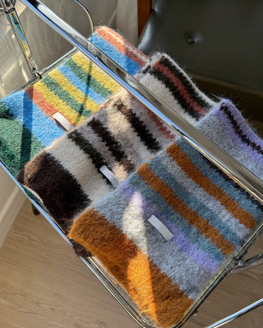 KA377 Wool Striped Muffler - 3colour