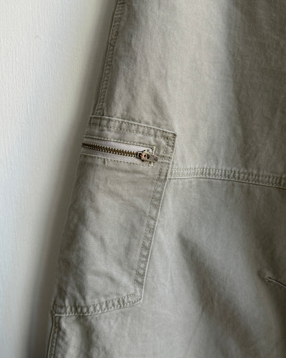 PT084 Unisex Banana Cargo Pants - Beige | Charcoal
