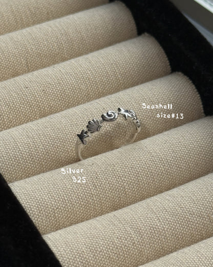 KA418 Seashell S925 Ring