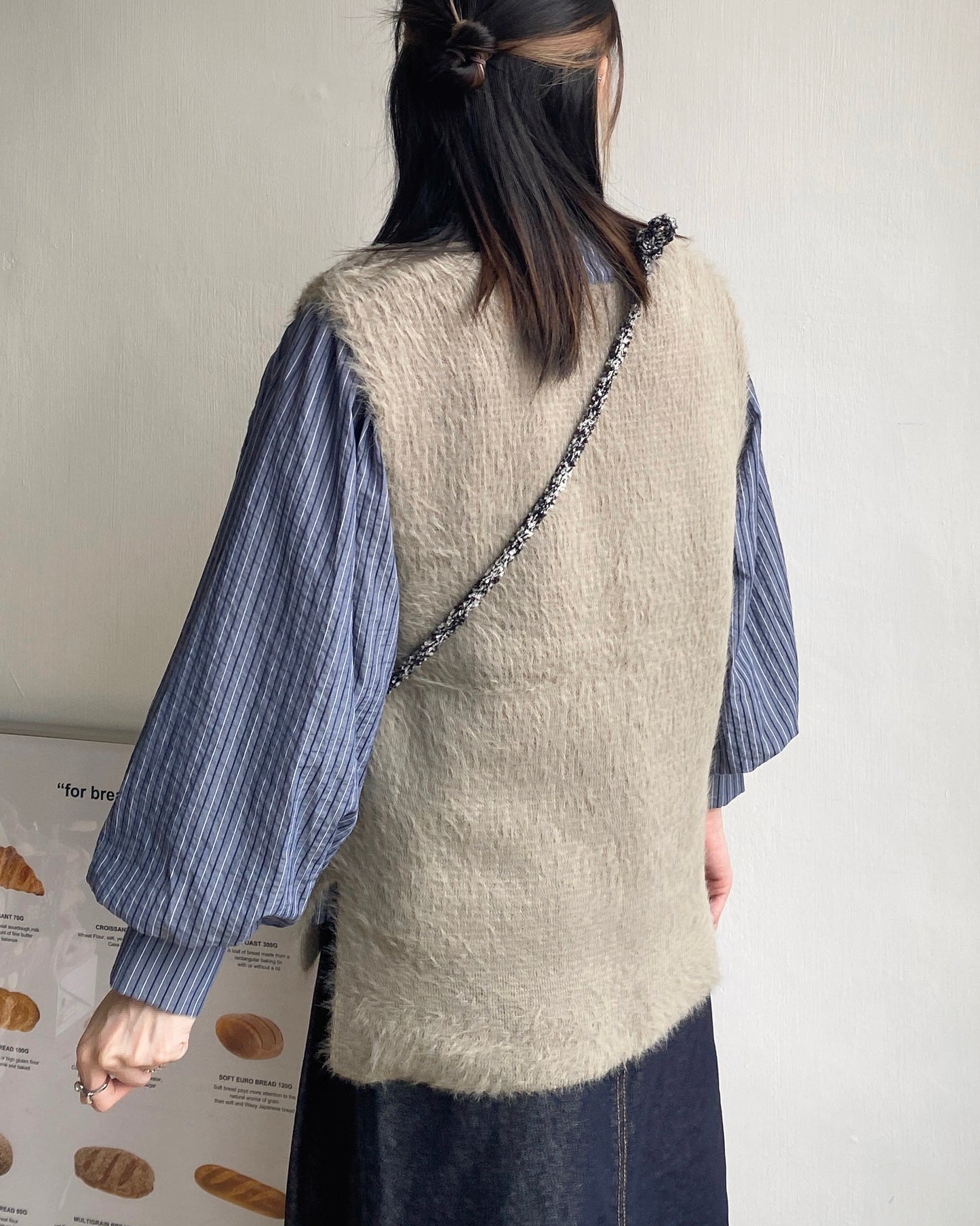 現貨 VT230 JP Shaggy Vest - Ivory | Gray | Black
