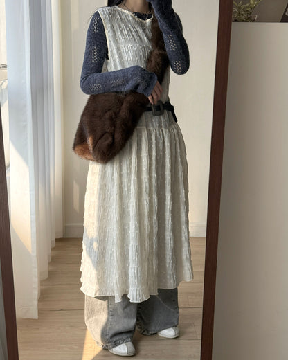 (🧨7-11/2限定優惠) DS287 DotDot Layer OPS - Ivory | Black