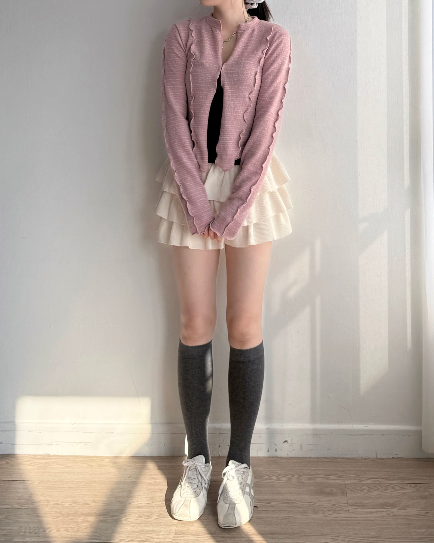 TP562 開叉微性感上衣 - Pink | Black