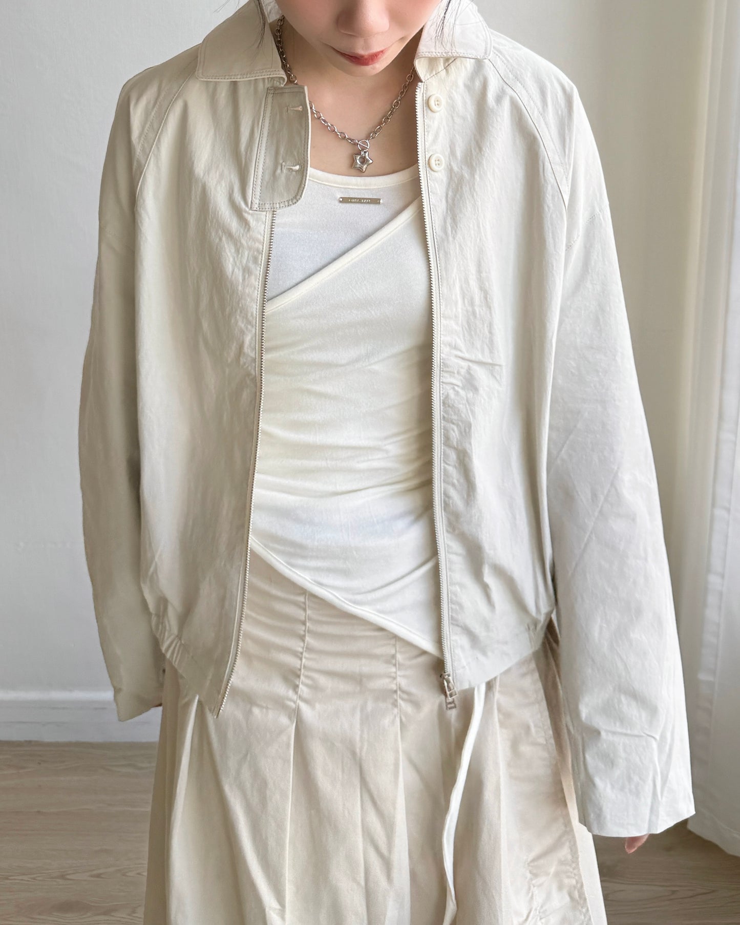 VT260 Layered Vest Set - White | Black | Pink