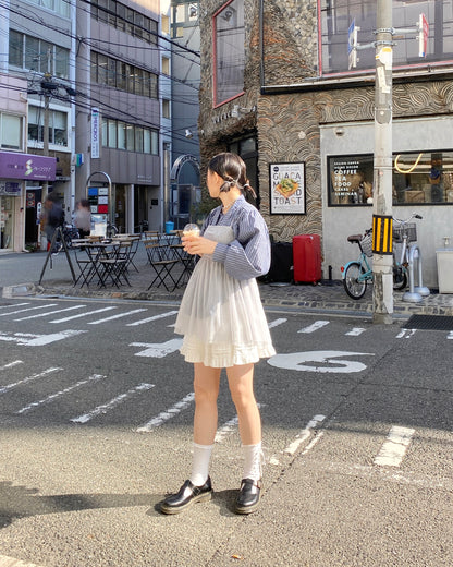 現貨 VT228 JP Tulle Camisole - Ivory | Gray | Black