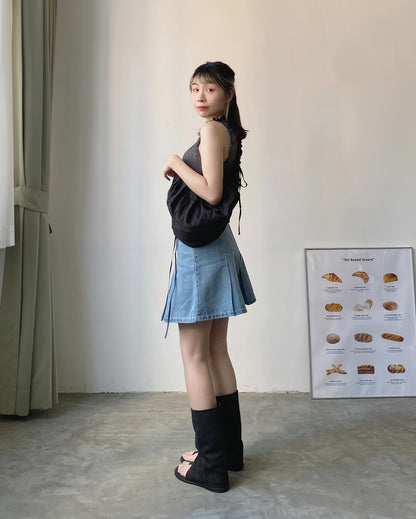 現貨 VT217 SOSO Vest - Ivory | Charcoal