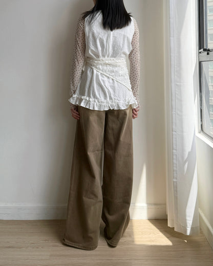🩵牛仔褲限定優惠 JN060 Washed Wide Jeans - Brown | Drak Gray