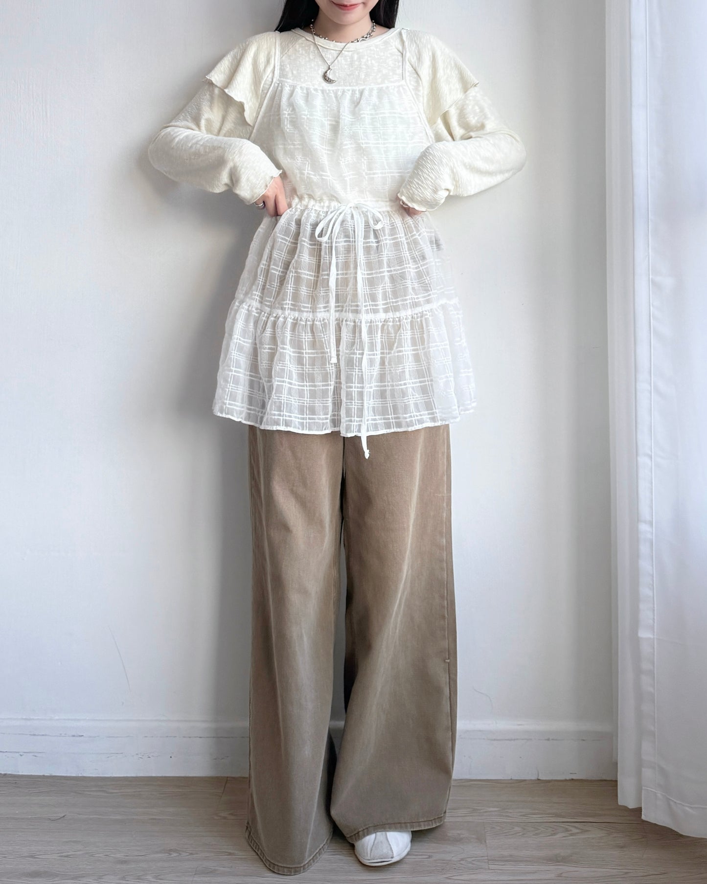 TP540 Casual TEE - Gray | Ivory | Black