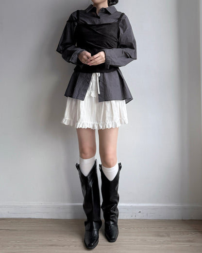 SK205 Tiered Skirt - White