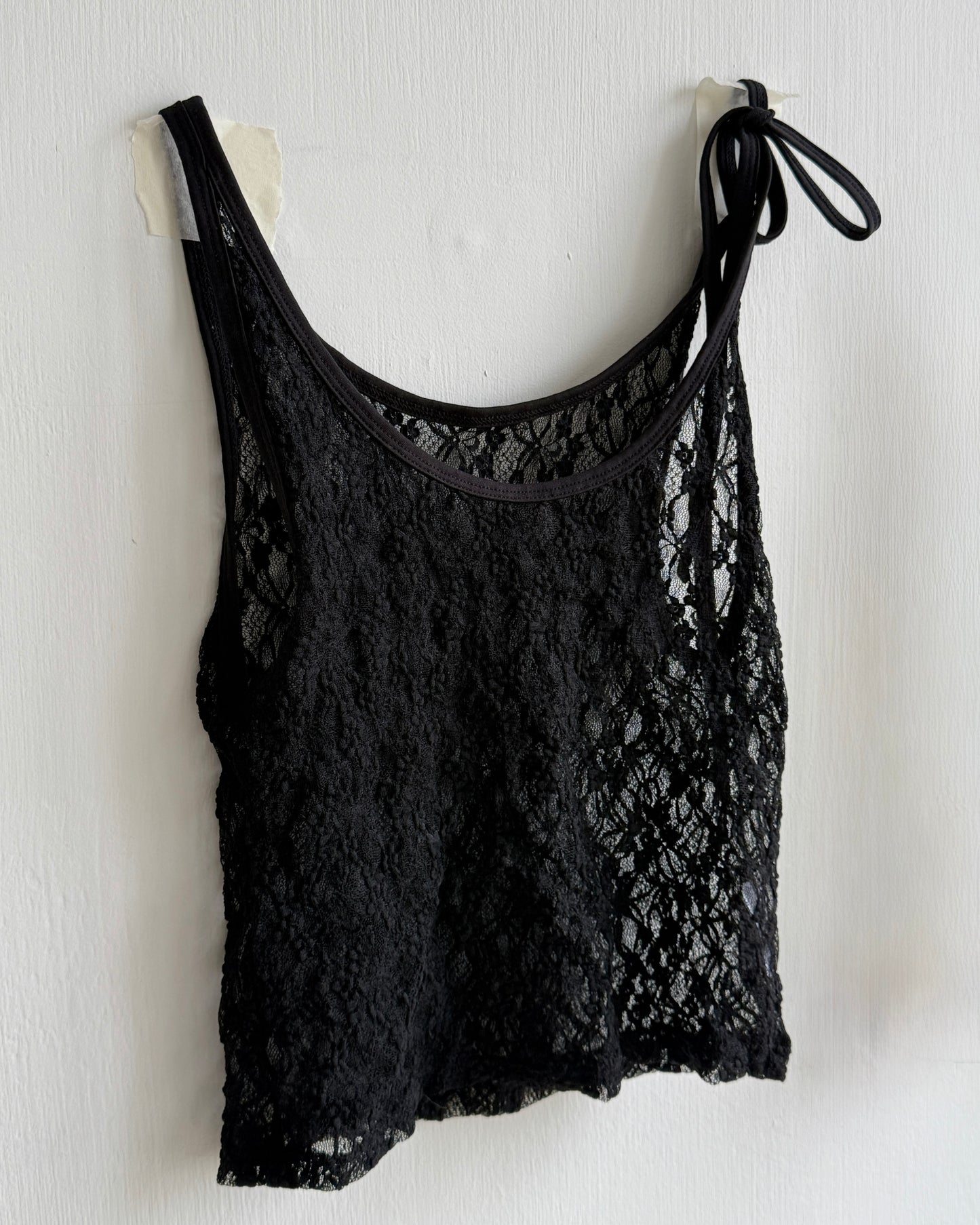 VT295 Lace Camisole - White | Black