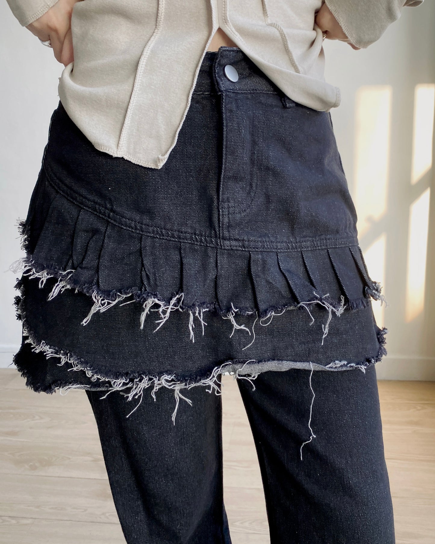 現貨 JN057 Bootcut Jeans - Black
